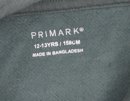 Boys UK Size 12-13 Years Primark Green Pullover Hoodie