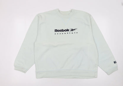 Womens UK Size 12 Reebok Blue Pullover Sweatshirt