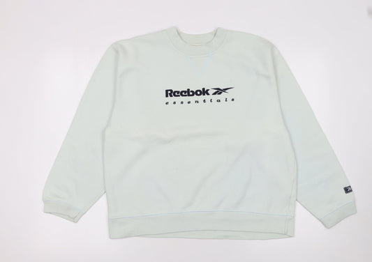Womens UK Size 12 Reebok Blue Pullover Sweatshirt