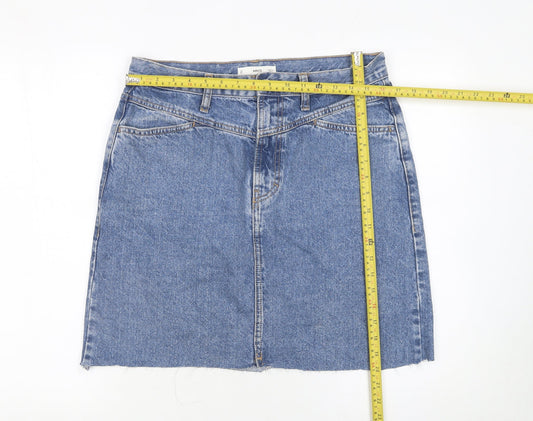 Womens UK Size L MNG Straight & Pencil Denim Skirt