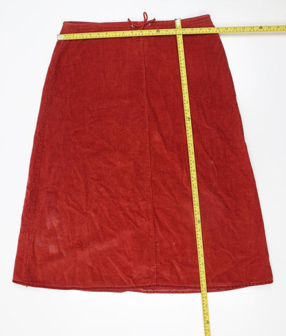 Womens UK Size 16 Alice Collins A-Line Corduroy Skirt