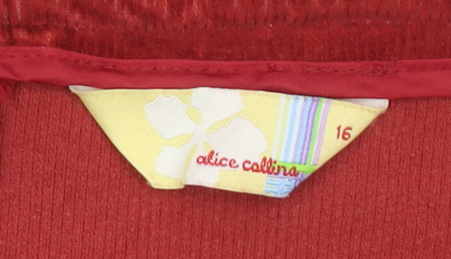 Womens UK Size 16 Alice Collins A-Line Corduroy Skirt
