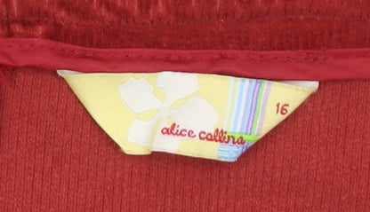 Womens UK Size 16 Alice Collins A-Line Corduroy Skirt