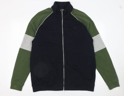 Burton Menswear Men’s Multicoloured L Full Zip Cotton Jumper