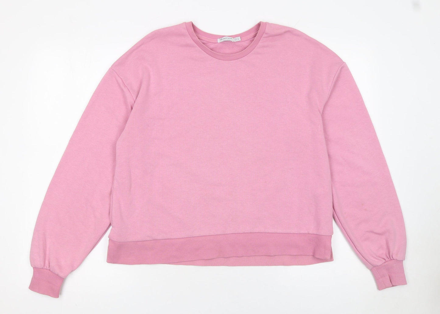 Womens UK Size 12 Stradivarius Pink Pullover Sweatshirt