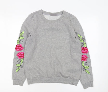 Womens UK Size XS VERO MODA Grey Pullover Sweatshirt