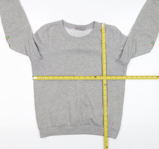 Womens UK Size XS VERO MODA Grey Pullover Sweatshirt