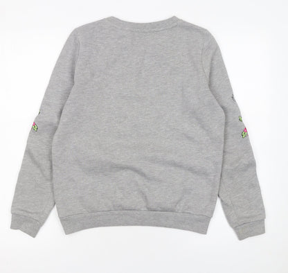 Womens UK Size XS VERO MODA Grey Pullover Sweatshirt