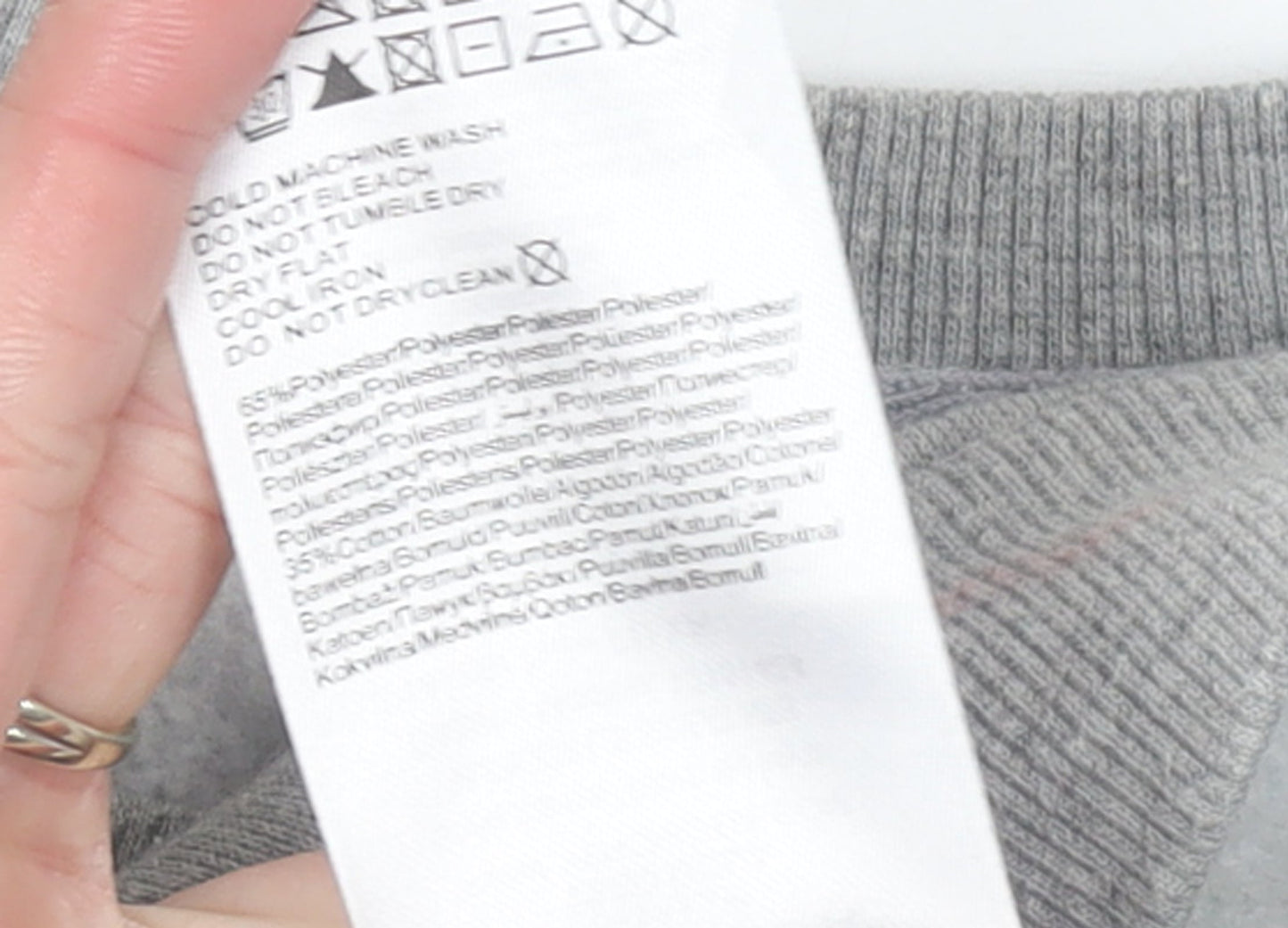 Womens UK Size XS VERO MODA Grey Pullover Sweatshirt