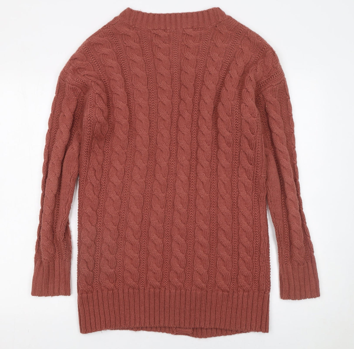 Womens UK Size XS NEXT Brown Cardigan Jumper