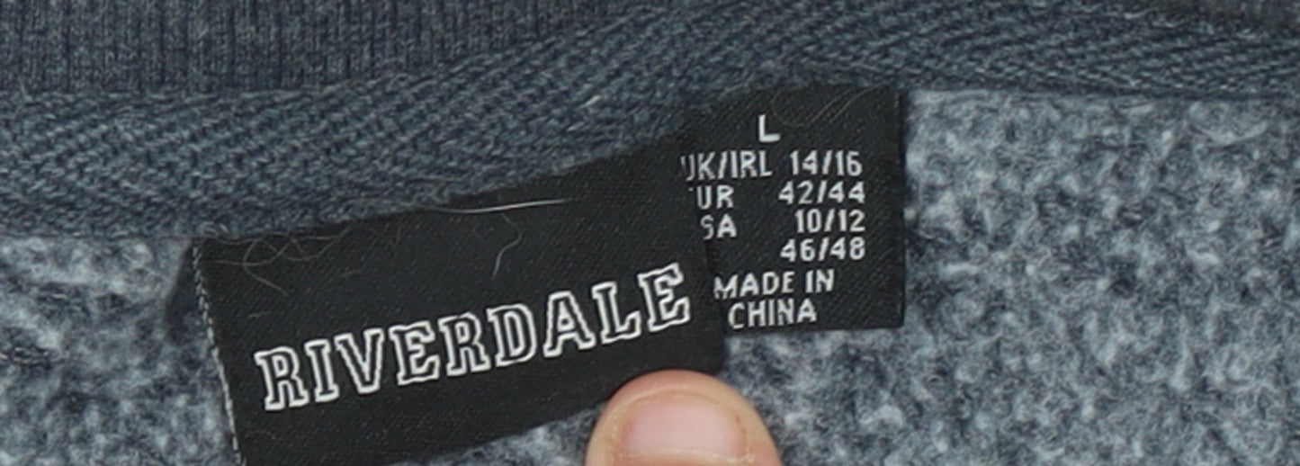 Womens UK Size L Riverdale Grey Pullover Sweatshirt