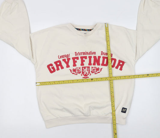Marks and Spencer Girls Ivory Gryffindor Pullover Sweatshirt Age 13-14 Years