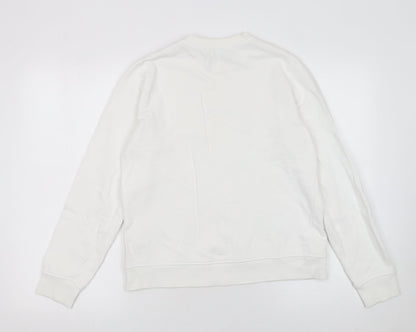 Womens UK Size M Karl Lagerfeld White Pullover Sweatshirt