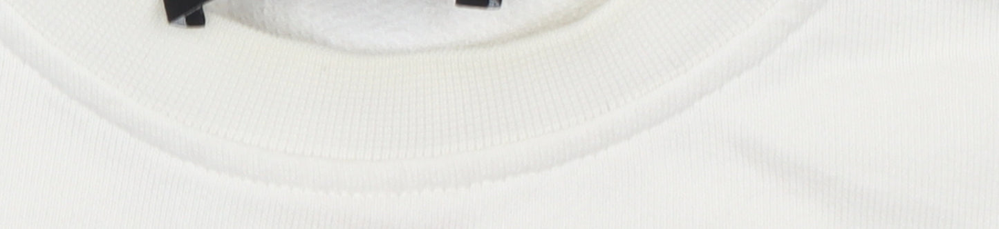 Womens UK Size M Karl Lagerfeld White Pullover Sweatshirt