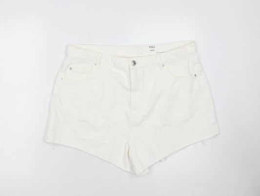 Womens UK Size 18 Marks and Spencer Regular Fit Mom Shorts
