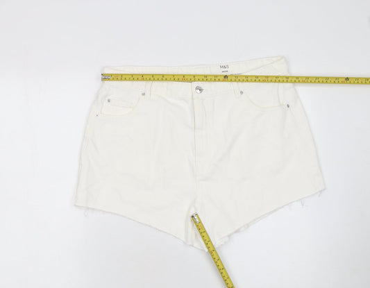 Womens UK Size 18 Marks and Spencer Regular Fit Mom Shorts