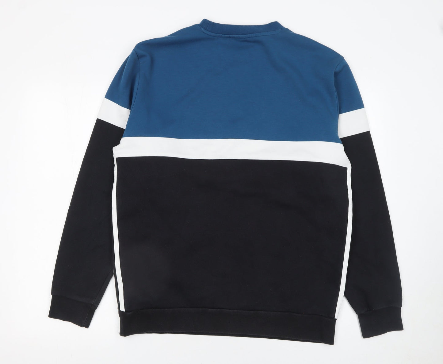 Mens UK Size M adidas Blue Pullover Sweatshirt