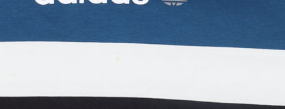 Mens UK Size M adidas Blue Pullover Sweatshirt