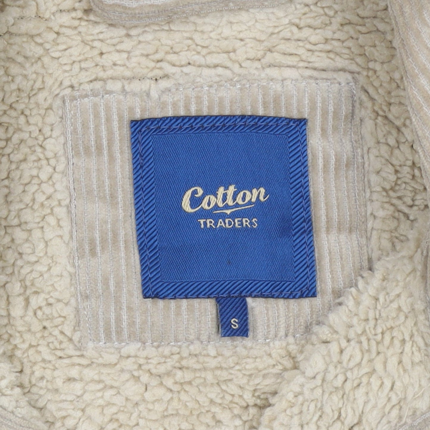 Mens UK Size S Cotton Traders Beige Basic Jacket