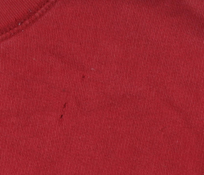 Mens UK Size L Old Navy Red Pullover Sweatshirt