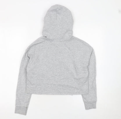 Girls UK Size 10-11 Years New Look Grey Pullover Hoodie
