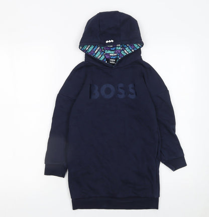 Boys UK Size 12 Years Boss Blue Pullover Hoodie