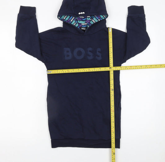 Boys UK Size 12 Years Boss Blue Pullover Hoodie