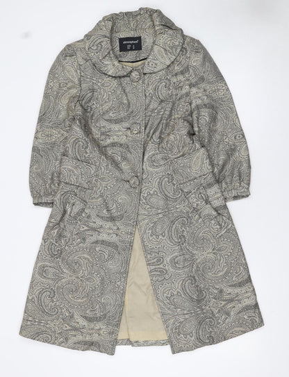 Womens UK Size 12 Atmosphere Grey Trench Coat