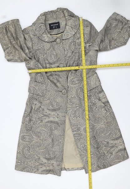 Womens UK Size 12 Atmosphere Grey Trench Coat