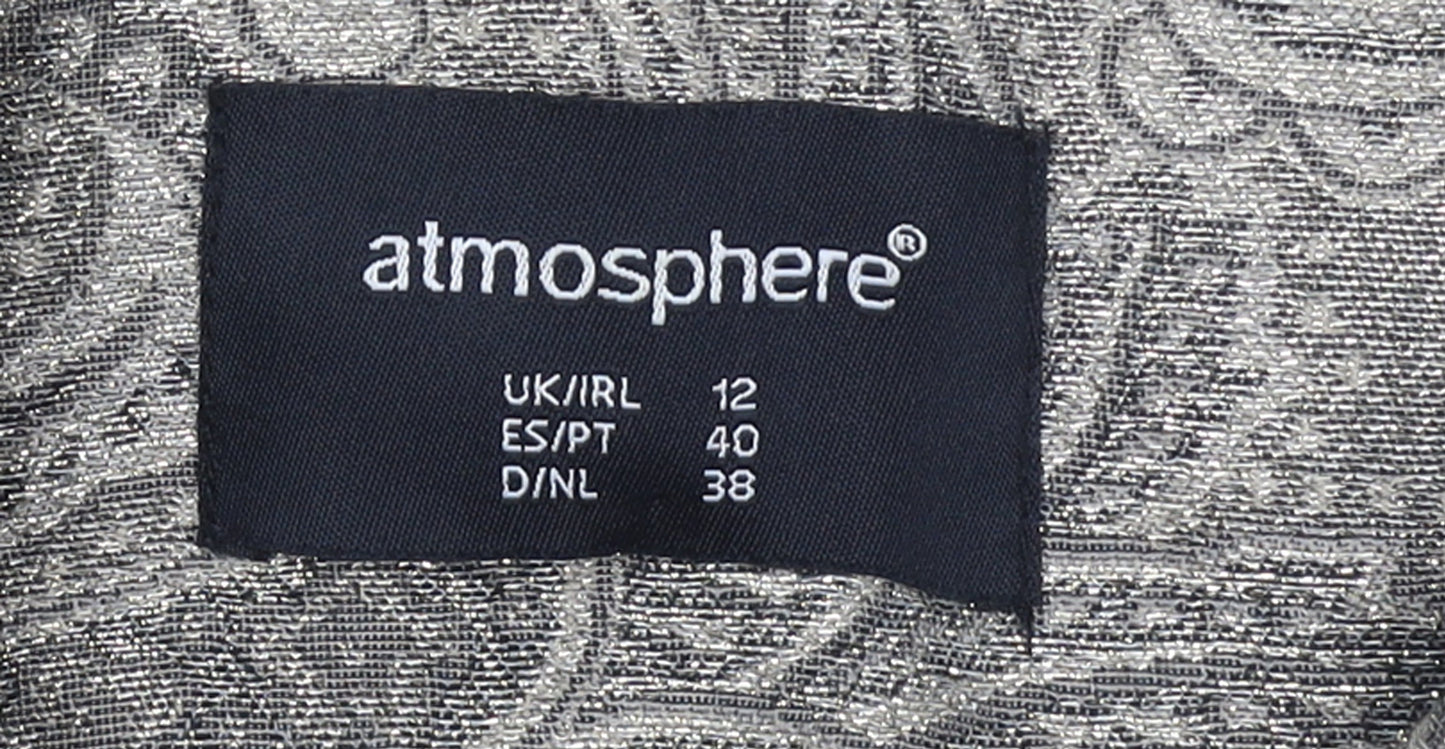 Womens UK Size 12 Atmosphere Grey Trench Coat