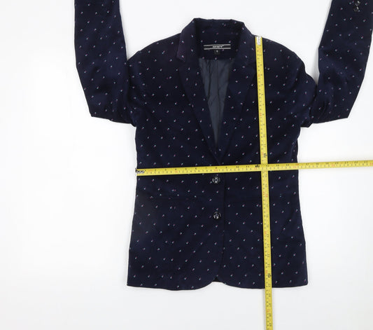 Womens UK Size S Infinity Regular Blue Blazer