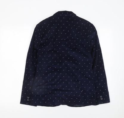 Womens UK Size S Infinity Regular Blue Blazer