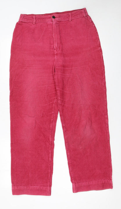 Womens UK Size 16 Marks and Spencer Regular Fit Casual Pink Trousers