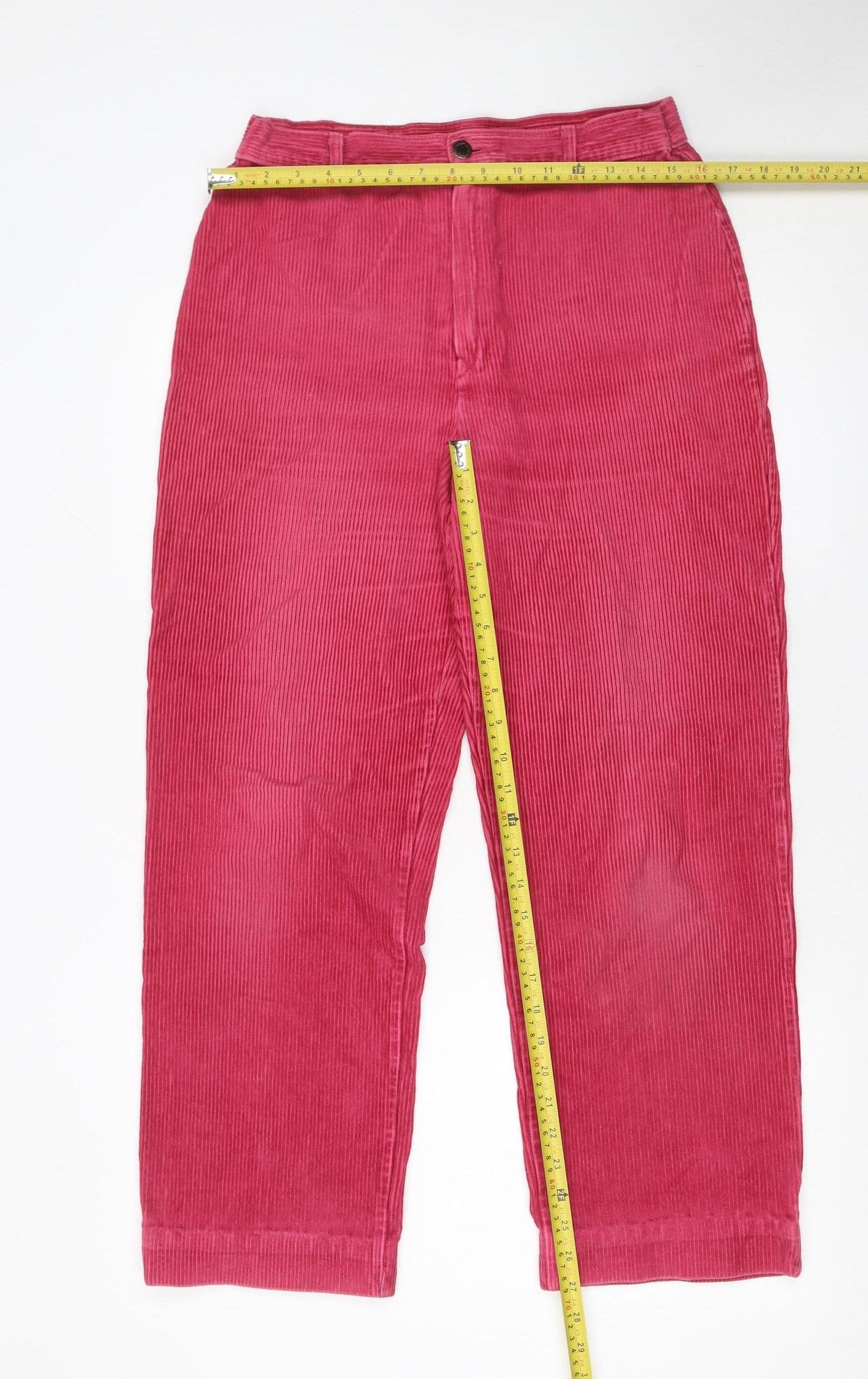 Womens UK Size 16 Marks and Spencer Regular Fit Casual Pink Trousers
