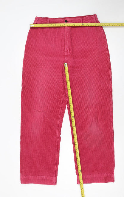 Womens UK Size 16 Marks and Spencer Regular Fit Casual Pink Trousers