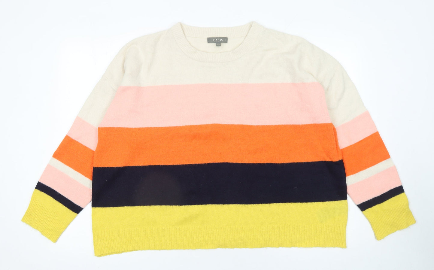 Womens UK Size XL Oasis Multicoloured Pullover Jumper