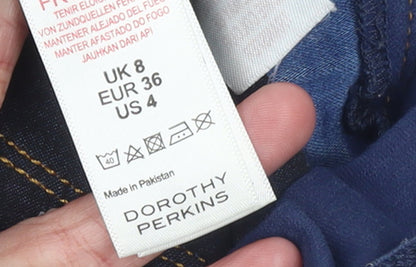 Womens UK Size 8 Dorothy Perkins Slim Fit Jegging Blue Jeans