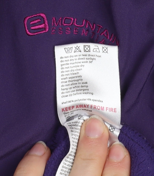 Womens UK Size 14 Mountain Essentials Purple Soft Shell