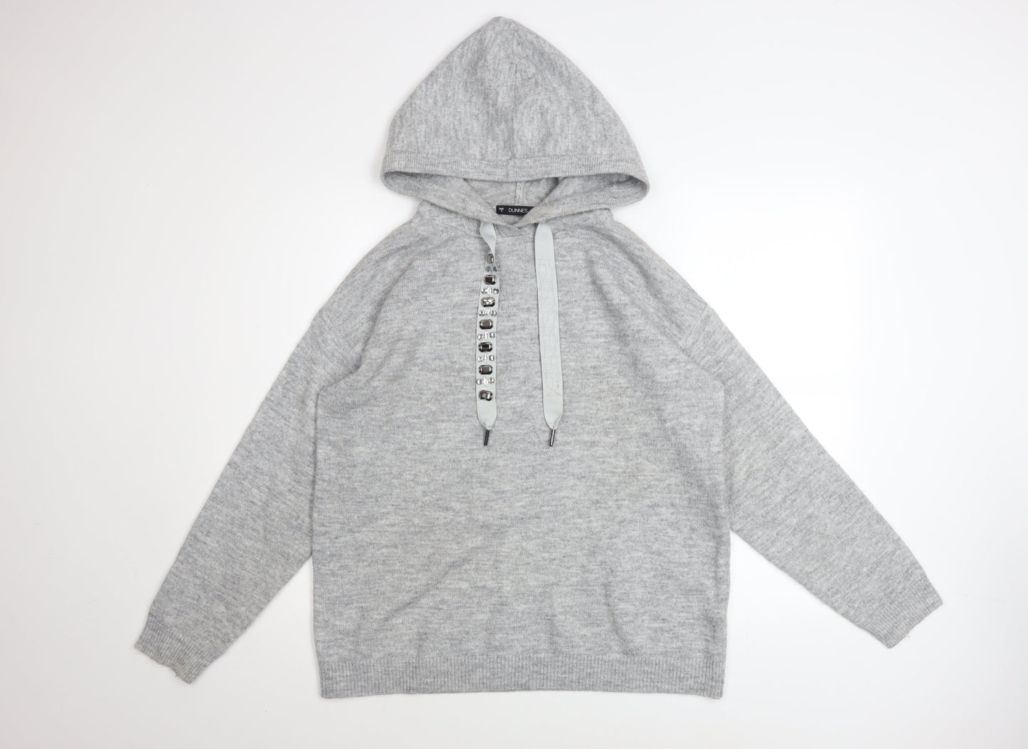 Womens UK Size S Dunnes Stores Grey Pullover Hoodie