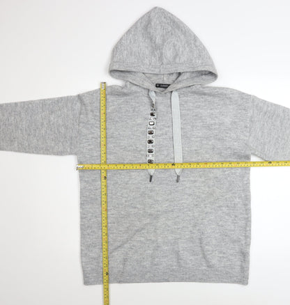 Womens UK Size S Dunnes Stores Grey Pullover Hoodie