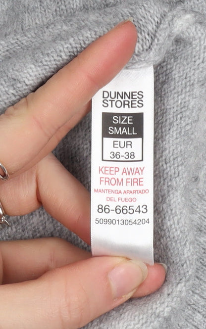 Womens UK Size S Dunnes Stores Grey Pullover Hoodie
