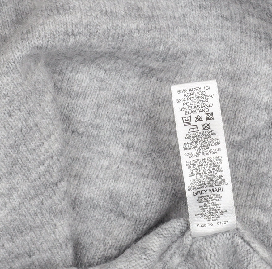 Womens UK Size S Dunnes Stores Grey Pullover Hoodie