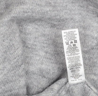 Womens UK Size S Dunnes Stores Grey Pullover Hoodie