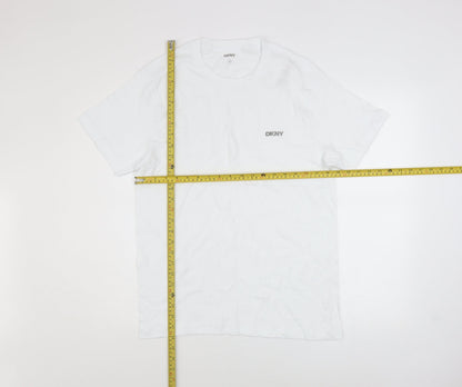 Mens UK Size M DKNY White  T-Shirt