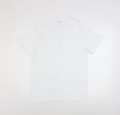 Mens UK Size M DKNY White  T-Shirt