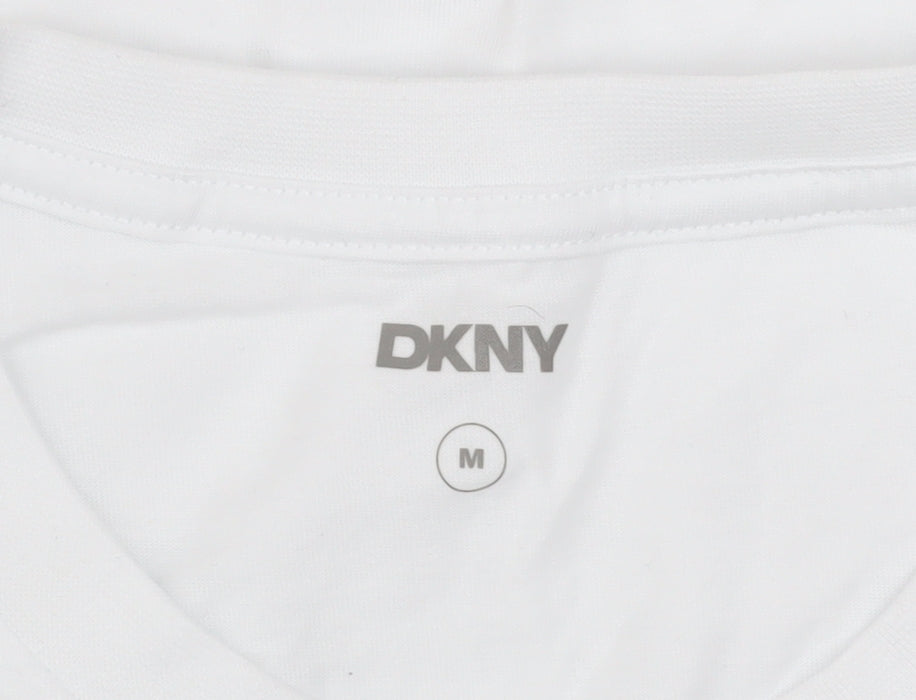 Mens UK Size M DKNY White  T-Shirt