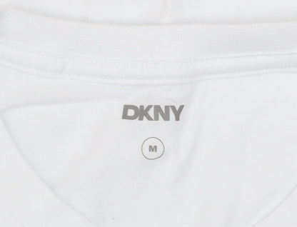 Mens UK Size M DKNY White  T-Shirt