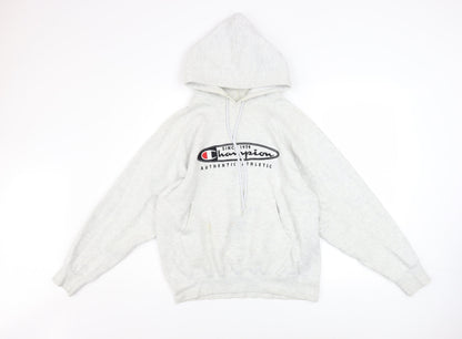 Mens UK Size M Champion Grey Pullover Hoodie