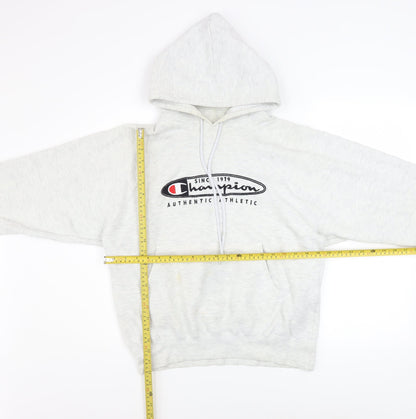 Mens UK Size M Champion Grey Pullover Hoodie