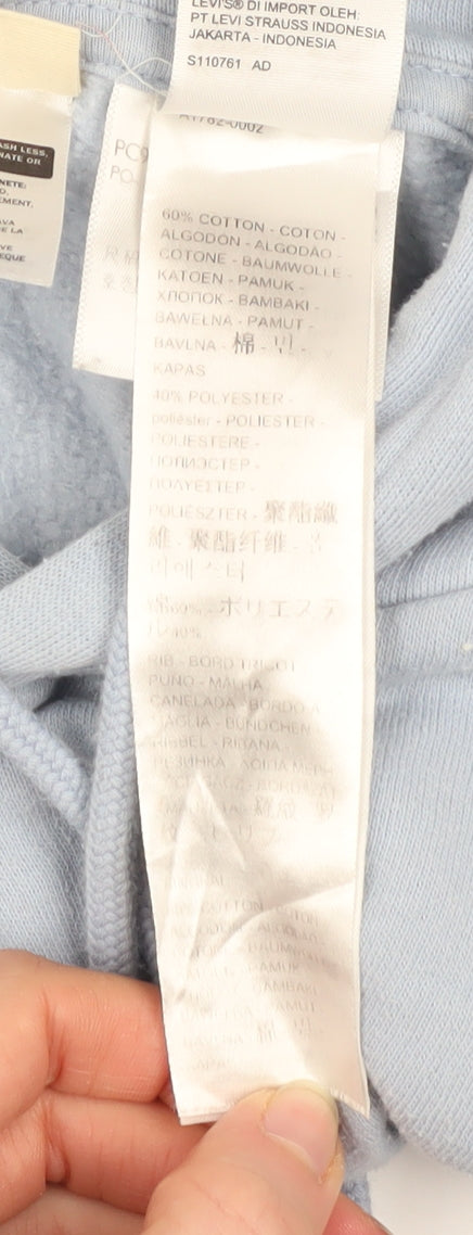 Womens UK Size M Levi's Blue Pullover Hoodie